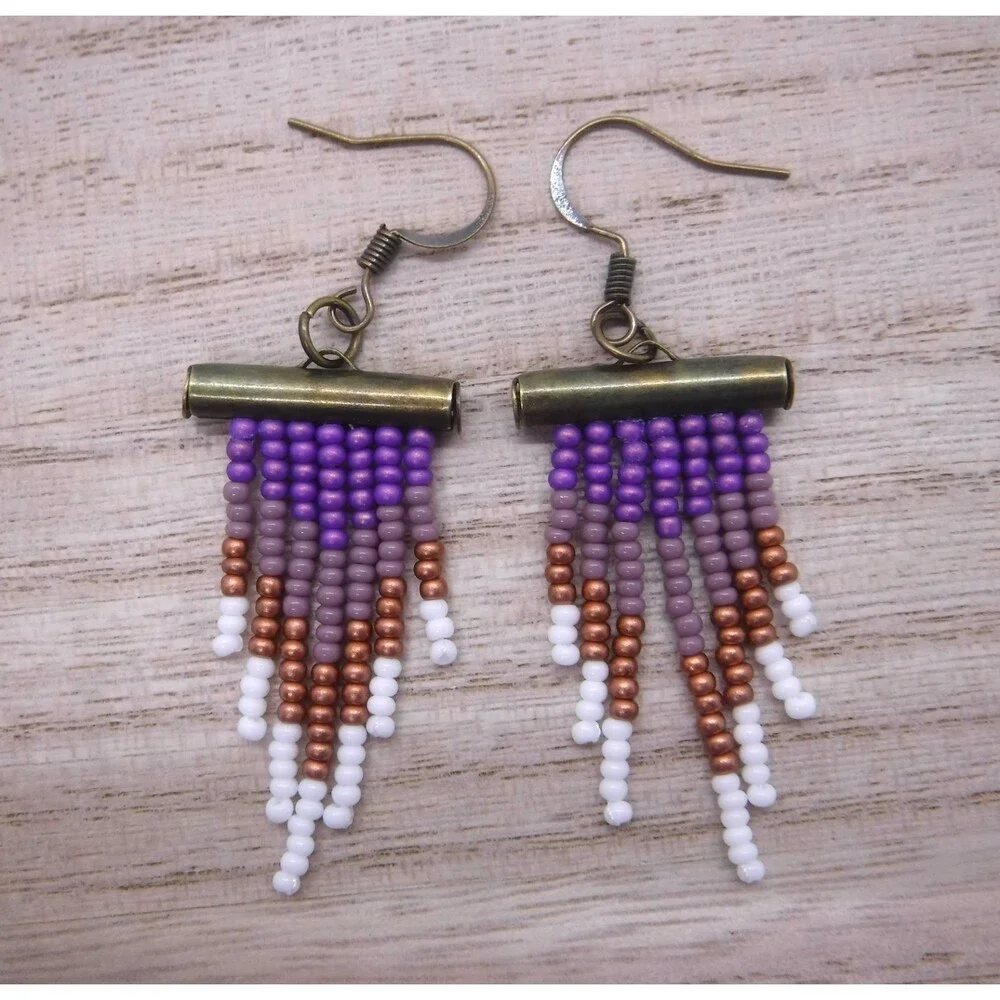 Earrings Beaded Multicolor